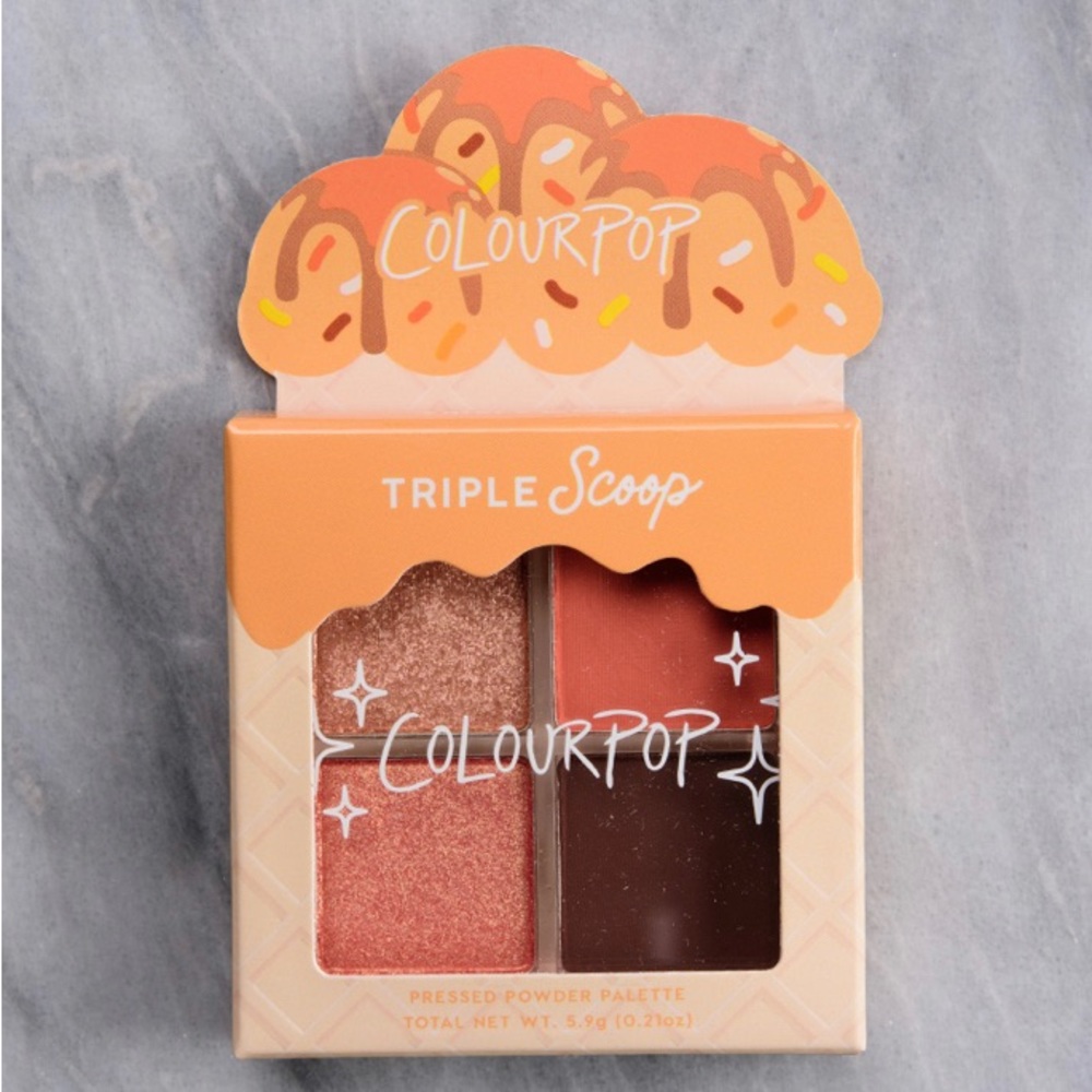 ⭐️5/$25 Colourpop Triple Scoop NIB